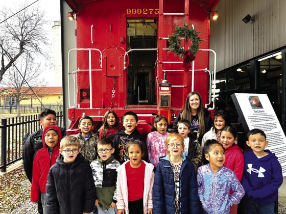 San Saba Elementary first graders visit train museum in Brownwood
