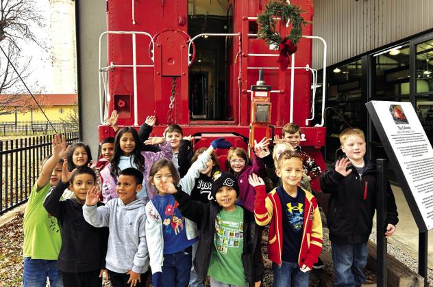 San Saba Elementary first graders visit train museum in Brownwood
