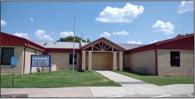 A photo of the San Saba Middle School entrance Sunday afternoon