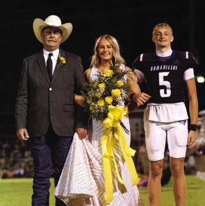 Queen Nominee Josie Oliver, is the daughter of David and Alyssa Oliver. Josie was escorted by her father, David. Flower presenter was Cash Bryant, son of Kevin Bryant and Sandy Bryant.