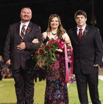 Queen Nominee Alicia Culbertson, is the daughter of Michael Culbertson and Jennifer Huggins. Alicia was escorted by her father, Michael. Flower presenter was Ethan Kilman, son of Wally and Marissa Kilman.