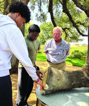 John and Jeremiah with Gary, the owner of the Preserve