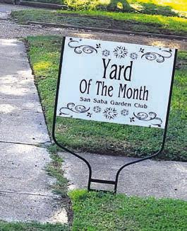 San Saba Garden Club’s July 2024 Yard of the Month winner