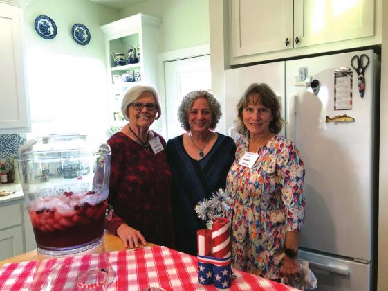Shown are members of the Nominating Committee serving as hostesses for the Pierian Study Club's November meeting: Loy Nell Behrens, Donna Baker, and Jacqueline Carlson. (Photo provided by Gale Ivy)