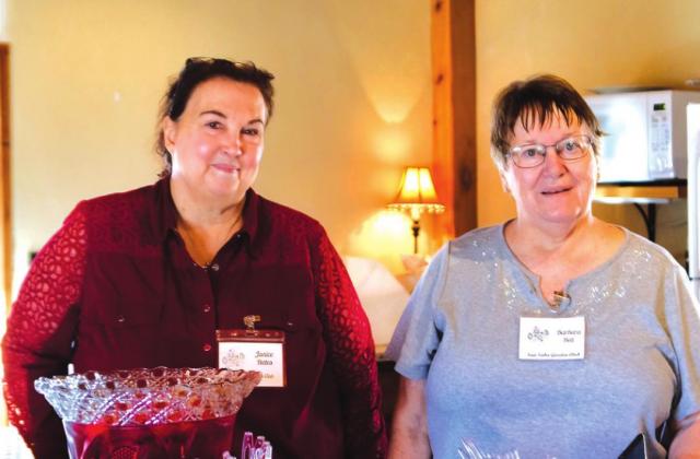 Hostesses (l to r) Janice Bates and Barbara Bell
