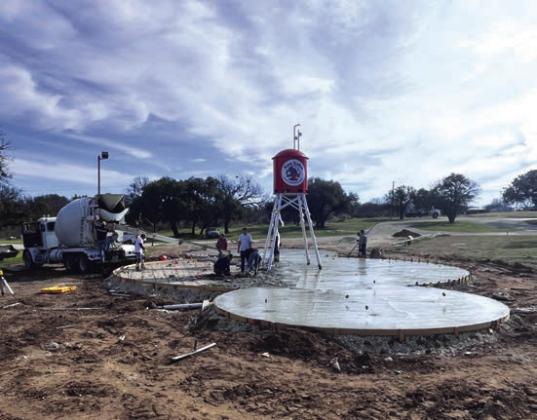 Finishing the concrete