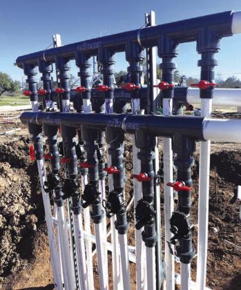 Close up of the Water System that will soon be housed in a small building
