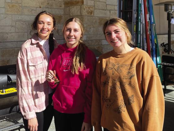 Pictured (l to r): Cinzlea Stanton, Olivia Sebastain, and Macy Sebastain