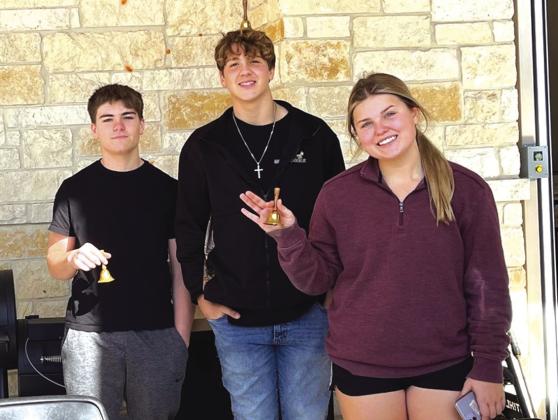 Pictured (l to r): Kolton Pierce, Trace Temples, and Caroline McHam