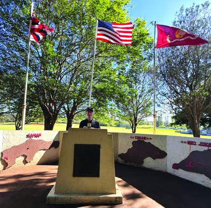 Another impressive memorial found on the former grounds of Camp Maui, home to Marines of the 4th Marine Division during World War II. Courtesy of Andrew Bass