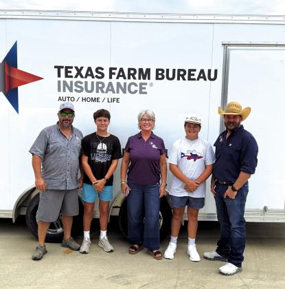 Jeff Rutland, Cole Rutland, Shelia Meador, JW Hert, and John Hert from Texas Farm Bureau took time out of their day to honor SSISD staff on August 1st with a cookout. | Courtesy of Texas Farm Bureau