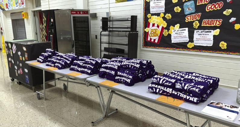 These are the T-shirts given out to the SSSID staff at the cookout sponsored by Texas Farm Bureau. Courtesy of Texas Farm Bureau