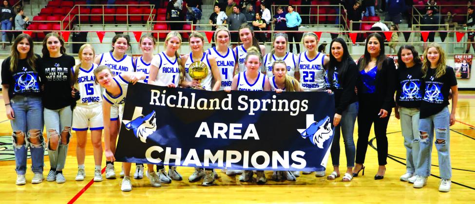 Richland Springs Lady Coyotes - Area Champions!