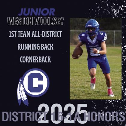 Cherokee Indians All-District Honors 2025