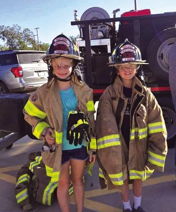 SSES Jr Firefighters: Hadley Fuller and Hugh Henslee Courtesy Teresa Glover