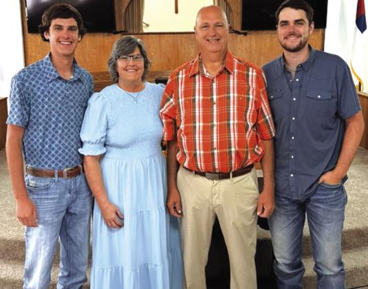 Jared, Hillary, Joe and Josh Baucom Photo by P. Starr