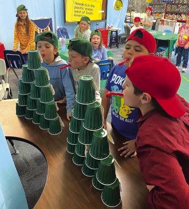 Some of Mrs. Owen's 3rd graders during Super Mario Bros STAAR review Courtesy of Kari Owen
