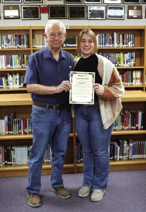 Rotarian Jerry Blankenship and Austyn Graham