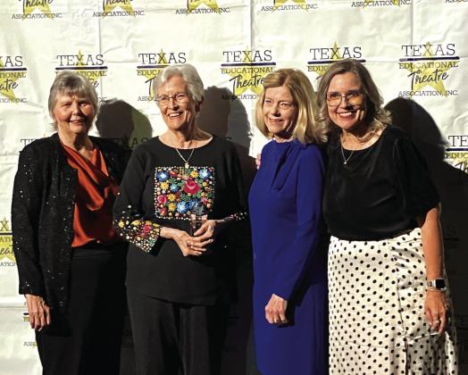 Jody Worsham, retired theatre teacher from Nacogdoches, TX; Melanie Smith of Richland Springs, TX; Patsy Hall, Richland Springs, TX; and Ann Meneses, NYC &amp;amp; Pennsylvania Courtesy of Grant Hall