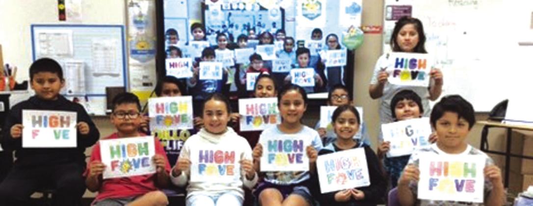 4th grade 1st row: Christopher Gil-Vega, Lizbeth Perez, Isabella Cuevas, Sophia Hernández, Daniel Martinez; 2nd row: Dante Aragon, Samuel Maldonado, Lizbeth Zuñiga, Rodrigo Crisanto, Yareli Vega Photo taken by Mrs. Dickerson
