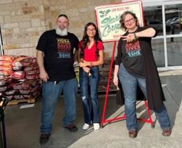 Pictured left to right: Jeff Tinney, Crystal Franco, and Angela Tinney