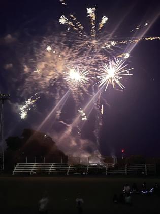 Cherokee Fireworks were able to go on as schedule. Courtesy of Valerie Valdez
