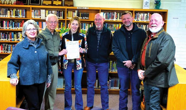Rotary January Student-of-the-Month