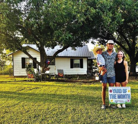 July Yard of the Month goes to Massiah and Bralei Clardy.
