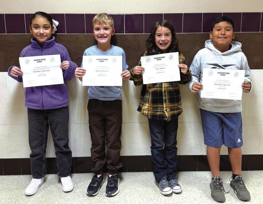 3rd Graders (L-R): Estefani Guerrero, Dayler Barrier, Cash Reyes, and Brandon Aguirre Courtesy of Becky Olavarria