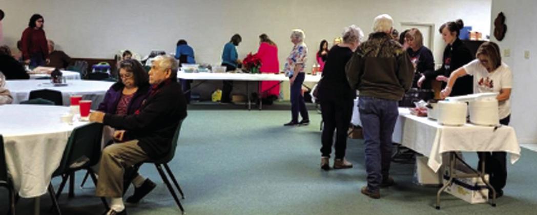 The meal was enjoyed by many people in the community