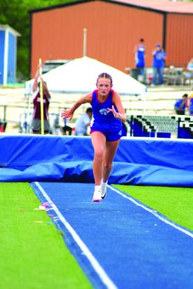 Morgan Palermo laser focused in the long jump Courtesy of Valerie Valdez
