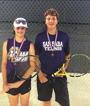 San Saba Tennis Report