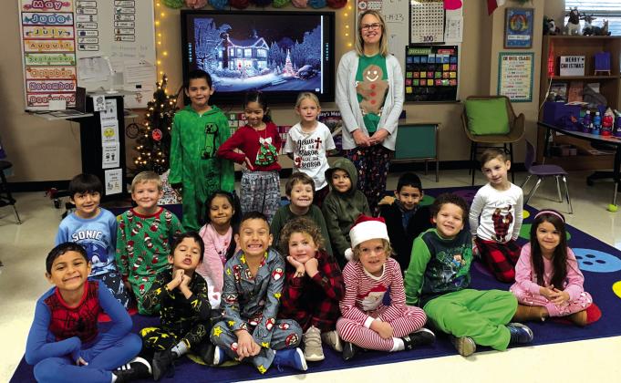 San Saba Elementary Kinder class had a Pajama Party on Monday of this week. Photo sent in by their teacher, Alyssa Oliver
