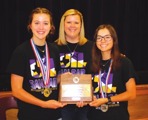 Three SSHS students headed to STATE after medaling at Regional UIL Academic Meet; remaining students excel too!