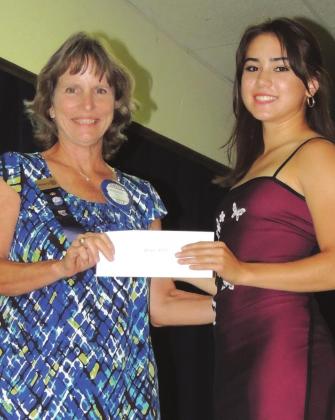 Rotarian Scholarship Winner Brissa Baugh from Cherokee
