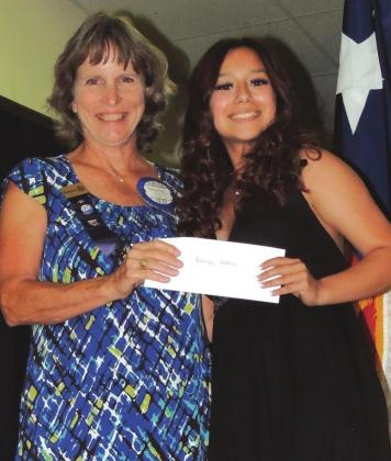 Rotarian Scholarship Winner Makinzey Saldivar from San Saba