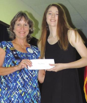 Rotarian Scholarship Winner Riley Robbins from San Saba