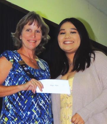 Rotary EMS Memorial Scholarship Winner Allyssa Ramos from San Saba