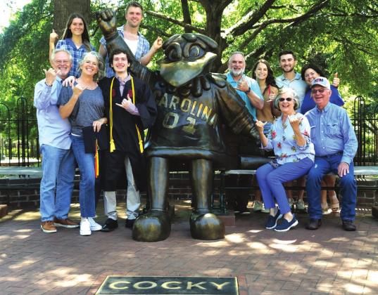 Local couple attends grandson's college graduation in S.C.
