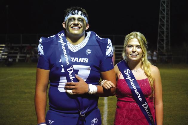 Sophomore Duke Uriah Valdez and Duchess Taylor Randolph