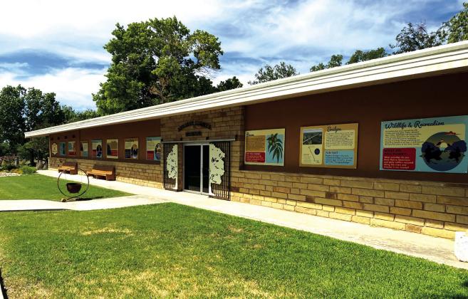 New display at the museum is on the front of the building to be enjoyed at anytime Photo courtesy of Aileen Roberts