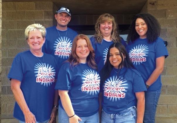 Cherokee ID new staff members: Jeremy Martin, Julie Oestreich, Natasia Peterson, Ralene Gideon, Catherine Whitely, and Pricila Vega Courtesy of Jennifer Bordner