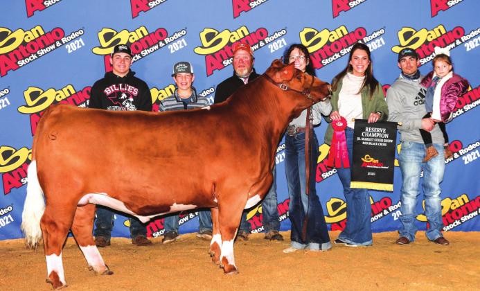 Shown are Savannah Perry and family