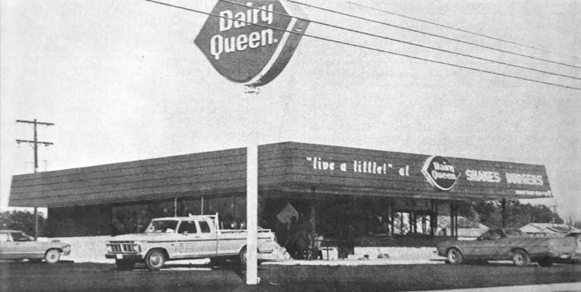 GRAND OPENING––San Saba’s newest eating spot can be found at 1508 W. Wallace St. and it is known as the Dairy Queen, Everybody’s Everything.” Ribbon cutting is Saturday at 10 a.m. Free prizes will be given away Saturday at 5 p.m. Everyone is invited to “Come look us over and register anytime,” says Carolyn Davenport, manager. From the January 1, 1976 issue of the San Saba News &amp;amp; Star.