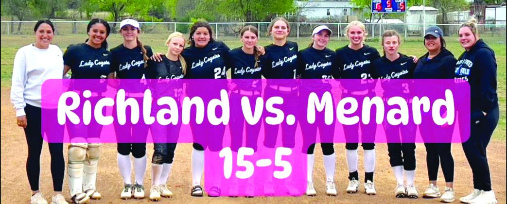 L-R: Asst. Coach Marci Martin, Amarrea Thomas, Lindsey Meador, Kinzlee Salas, Emma Bryant, Paige Bailey, Caylin Kubin, Maggie Bryant, Joyslynn Mask, Head Coach Dara Chandler, and Jadyn Fleming.