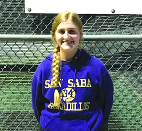 Delaney Ellis - 4th Place in Girls Singles at Gatesville Tennis Tournament Photo by Ralph Cox