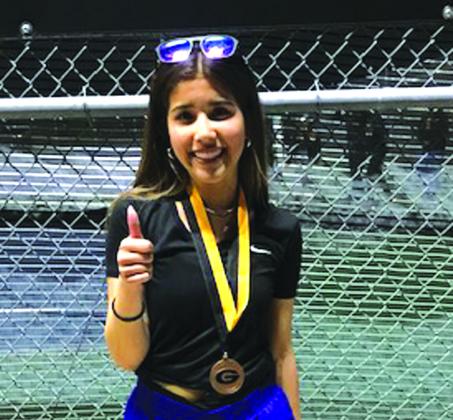 Keely Pham - Consolation Winner in Girls Singles at Gatesville Tennis Tournament Photo by Ralph Cox