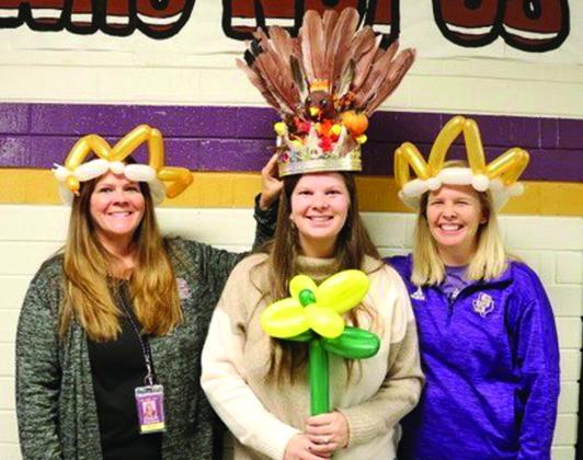 Mrs. Elizabeth Chamber’s “2022 Turkey of the Year,” Mrs. Kaytlynn Murray “2023 Turkey of the Year” and Mrs. Nicole Walts 2023 runner up.