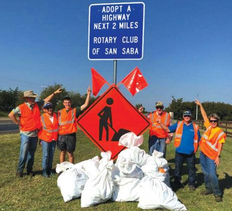 Keep San Saba Beautiful Fall Sweep cleanup