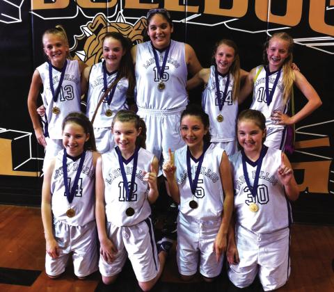 2013 JLD: Pictured kneeling left to right, Savannah Johnson, Hannah Osbourn, Bailee Franks, and Kira Hobbs. Standing left to right, Casey Mathis, Brenna Chambers, Kirsten Jimenez, Ashlynn Cash, and Linzey Maxcey.